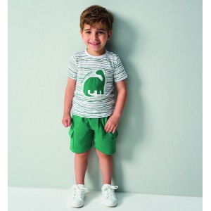 Pantaloni scurți băieți iDO din bumbac 100%, cu talie elastică și buzunare laterale, 4.B426PV25VE