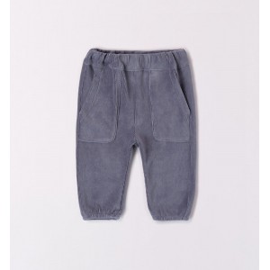 Pantaloni din raiat cu broderie logo pentru bebe baiat, I Do, 4.7217TI23ABS Pantaloni din raiat cu broderie logo pentru bebe baiat, I Do, 4.7217TI23ABS