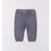 Pantaloni din raiat cu broderie logo pentru bebe baiat, I Do, 4.7217TI23ABS