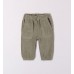 Pantaloni din raiat cu broderie logo pentru bebe baiat, I Do, 4.7217TI23VE