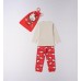 Pijama lungă fete iDO Hello Kitty, set din bumbac 100% cu imprimeu și săculeț inclus, 4.F309TI25RO