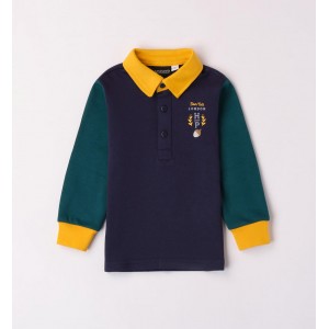 Bluza polo color block pentru băieți, Sarabanda, 0.7143TI23BLM