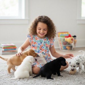 Rochie fete I Do florală, 100% bumbac, portocaliu și albastru, 4.B548PV25PO