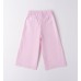 Pantaloni fete iDO din bumbac poplin elastic cu talie reglabilă și microimprimeu, 4.B411PV25RZ