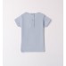 Tricou fete iDO din bumbac cu imprimeu fetiță și inimă aplicată, 4.B354PV25BL