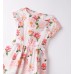 Rochie fete Sarabanda din poplin elastic cu imprimeu floral și talie elastică, 0.B230PV25