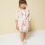 Rochie fete Sarabanda din poplin elastic cu imprimeu floral și talie elastică, 0.B230PV25