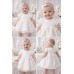 Rochie de botez pentru fetițe iDO din Punto Milano și organza, elegantă și delicată, 4.F096TI25ALB