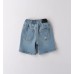 Pantaloni scurți din denim pentru băieți Sarabanda cu aspect uzat și patch-uri, 0.B153PV25ABS
