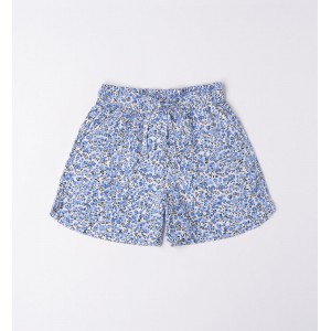 Pantaloni scurti vaporosi cu imprimeu floral pentru fete , I Do, 4.6871PV23ABS