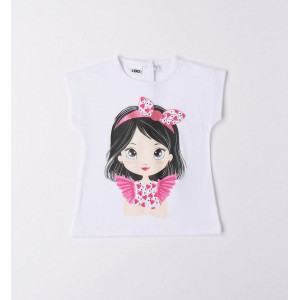 Tricou cu imprimeu pentru fete, I Do, 4.6746PV23ALB