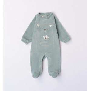 Salopeta plușată cu imprimeu pentru bebe baiat, I Do, 4.7173TI23VE