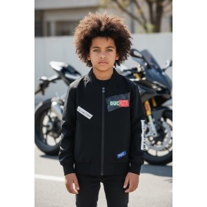 Geacă băieți Ducati impermeabilă și căptușită cu imprimeu față-verso – ideală pentru sezonul rece, G.B646PV25