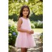 Rochie fetiță Sarabanda din tulle roz cu design elegant și închidere la spate, 0.B338PV25RZ