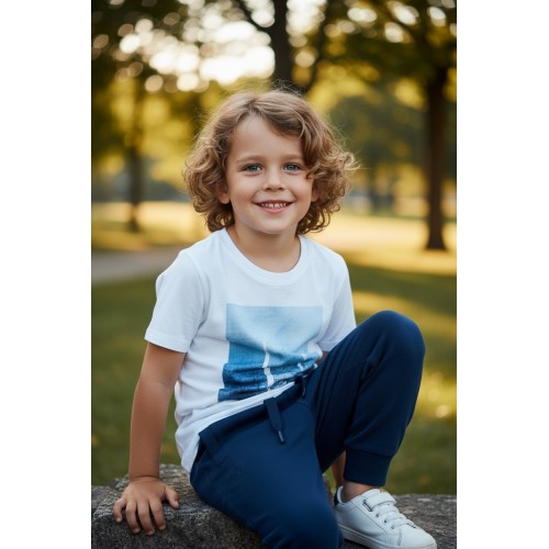 Pantaloni Sarabanda pentru băieți din jerseu de bumbac – confort și libertate de mișcare, 0.X704TI23BLM Pantaloni Sarabanda pentru băieți din jerseu de bumbac – confort și libertate de mișcare, 0.X704TI23BLM