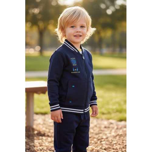 Trening băieți Sarabanda din material polar – hanorac cu fermoar și pantaloni cu talie elastică, 0.A002TI24NA Trening băieți Sarabanda din material polar – hanorac cu fermoar și pantaloni cu talie elastică, 0.A002TI24NA