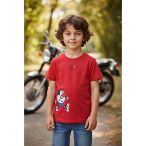 Tricou băieți iDO din jerseu de bumbac 100% cu imprimeu colorat, 0.8113PV24RO