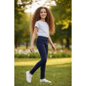 Colanți pentru fete Sarabanda din bumbac elastic – simpli și comozi, 0.Y005PV25BLM