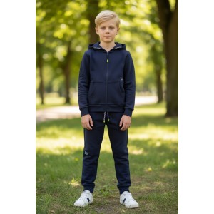 Trening băieți Sarabanda din bumbac cu hanorac cu glugă și pantaloni sport, 0.8641PV24BLM